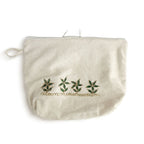 Gota Patti-Embroidered Floral Travel Pouch