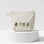 Gota Patti-Embroidered Floral Travel Pouch
