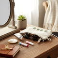 Gota Patti-Embroidered Floral Travel Pouch