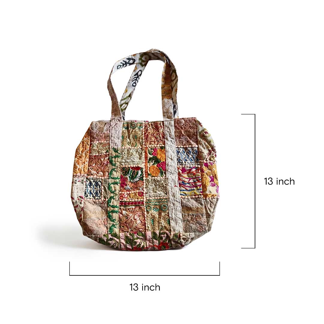 Eclectic Kasida Kari Handcrafted Patchwork Shoulder Bag
