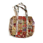 Kasida Kari Patchwork Shoulder Bag with Intricate Zari Work