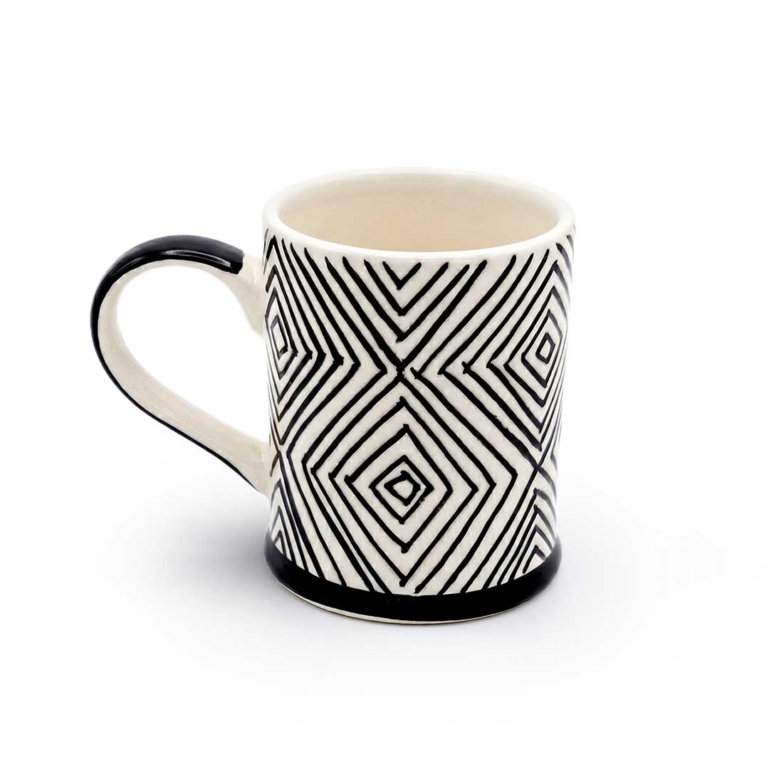 50-Piece Rustic Ceramic Cup Set Featuring Mixed Colors & Handmade Styles