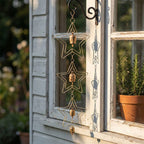 Triple Star Gold Hanging Garden Bells