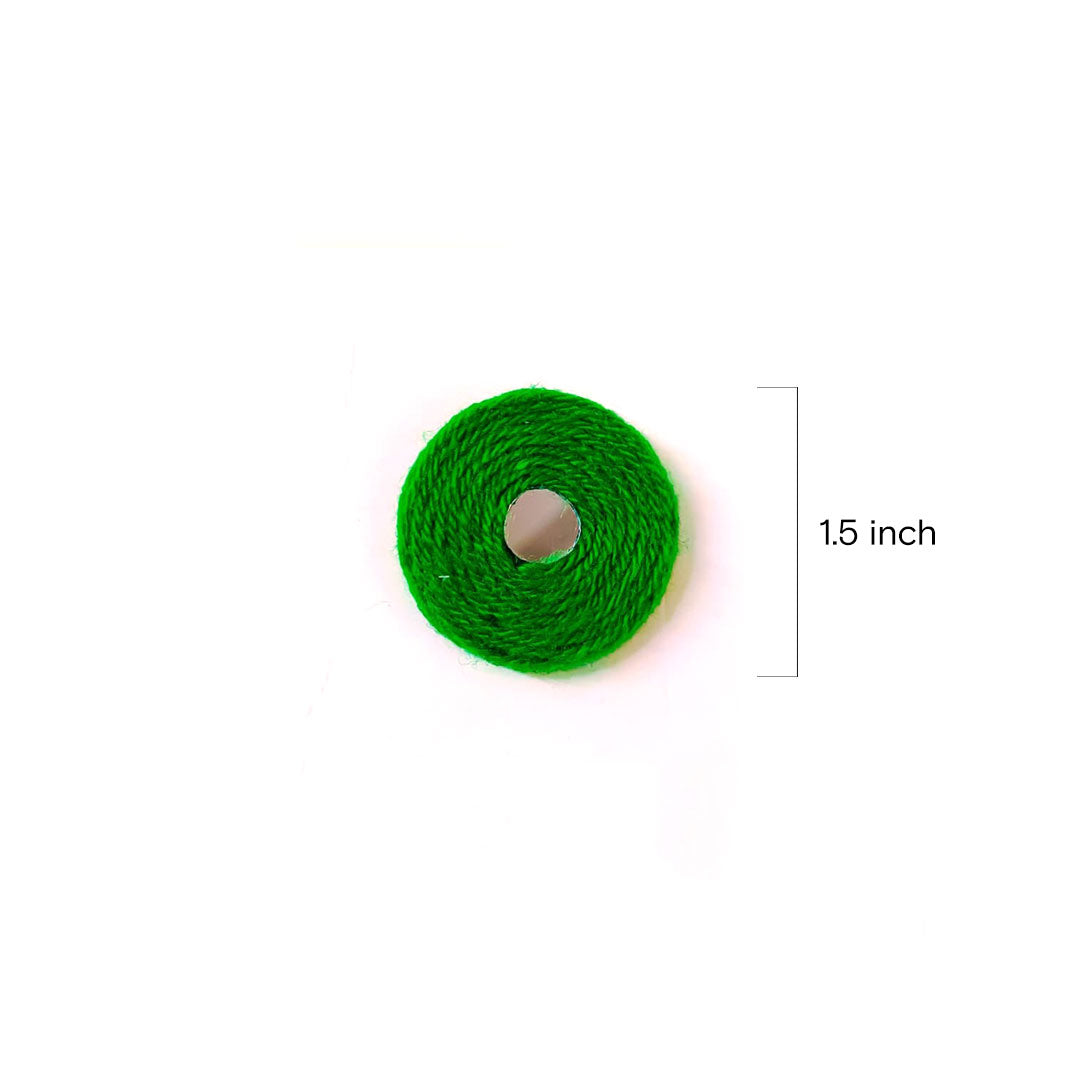 Handmade Green Jute Mirror Ring