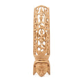 Hand-Carved Gamari Wood Mask with Intricate Sacred Headdress