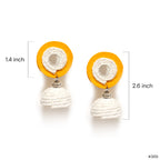 Artisanal Rope Bell Drop Earrings - Madhues