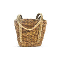 Handwoven Jute Storage Basket with Handles