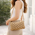 Handmade Jute Crocheted Textured Shoulder Bag