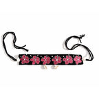 Hand-Embroidered Kantha Stitch Floral Choker with Cowrie Shells