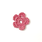 Handmade Pink Crochet Flower Buttons - Madhues