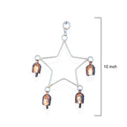 Rustic Star Hanging Metal Garden Bells