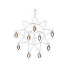 Celestial Copper Sun Metal Wind Chime with Bells