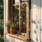 Celestial Copper Sun Metal Wind Chime with Bells