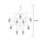Celestial Copper Sun Metal Wind Chime with Bells