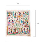 Narrative Nakshi Kantha Village Life Wall Art