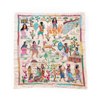 Narrative Nakshi Kantha Village Life Wall Art