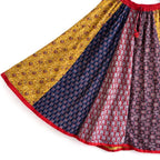 Handmade Patchwork Cotton Maxi Skirt with Ethnic Prints