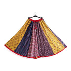 Handmade Patchwork Cotton Maxi Skirt with Ethnic Prints
