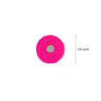 Hot Pink Handcrafted Jute Mirror Ring