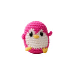 Handmade Pink Crochet Penguin Amigurumi Plushie