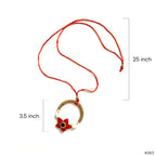 Seashell & Jute Floral Amulet Necklace - Madhues