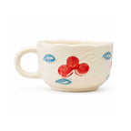 50-Piece Rustic Ceramic Cup Set Featuring Mixed Colors & Handmade Styles