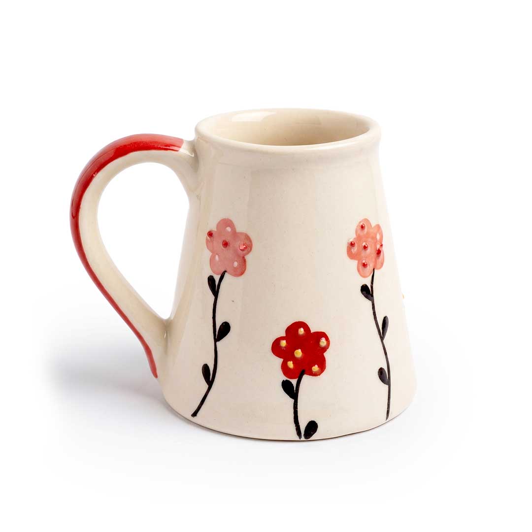50-Piece Rustic Ceramic Cup Set Featuring Mixed Colors & Handmade Styles