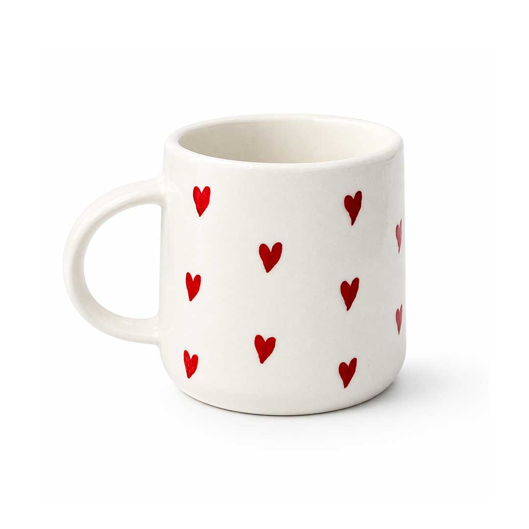 50-Piece Rustic Ceramic Cup Set Featuring Mixed Colors & Handmade Styles