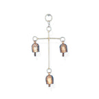 Rustic Gold Hanging Bells with Scroll Wall Bracket