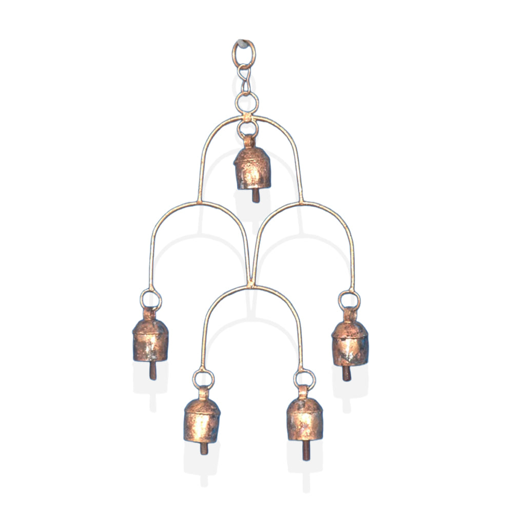 Golden Hanging Bell Mobile Wind Chime