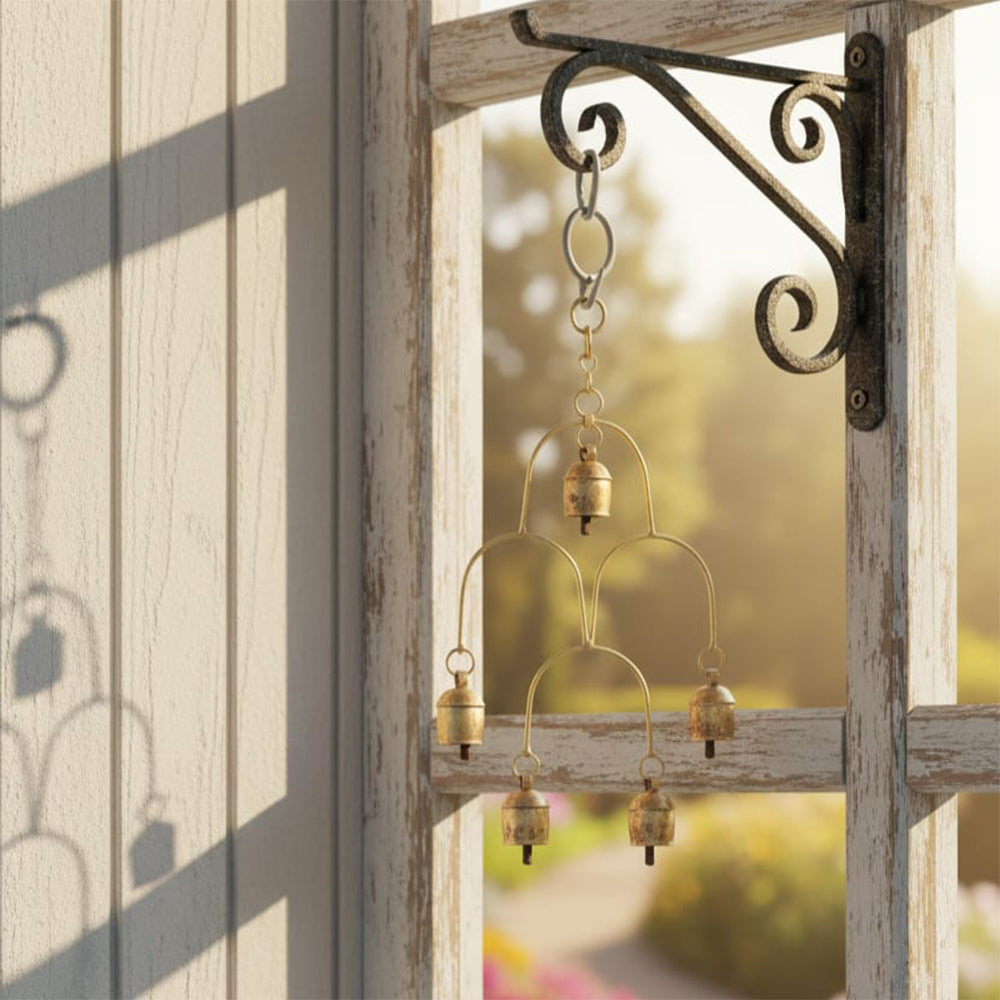 Golden Hanging Bell Mobile Wind Chime