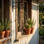 Rustic Heart-Shaped Metal Hanging Garden Bells