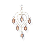 rustic heart bell chime