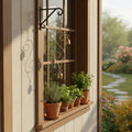 Rustic S-Curved Brass Hanging Bells Wind Chime