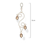 Rustic S-Curved Brass Hanging Bells Wind Chime