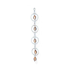 Rustic Metal Garden Bell Chain with 5 Hanging Bells