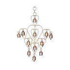 Rustic Heart-Shaped Brass Bell Wind Chime