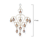 Rustic Heart-Shaped Brass Bell Wind Chime