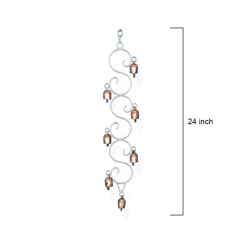 Wavy Brass Garden Bells Wind Chime