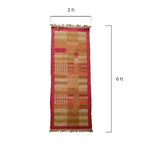 Rug with dimensions labeled on a white background