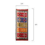Multi-Color Tribal Kilim Runner - Handwoven Flatweave Rug