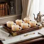 50-Piece Rustic Ceramic Cup Set Featuring Mixed Colors & Handmade Styles