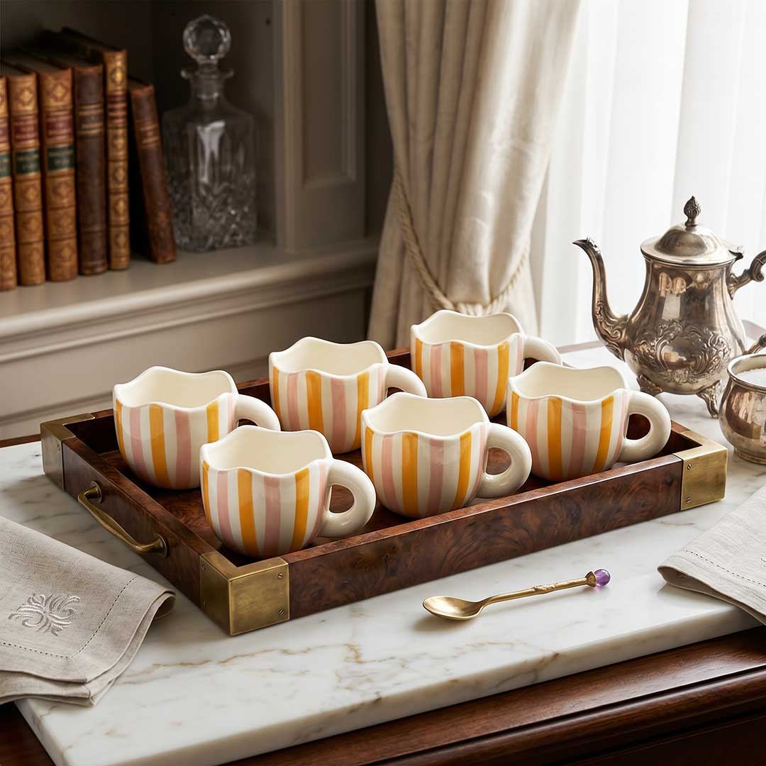 50-Piece Rustic Ceramic Cup Set Featuring Mixed Colors & Handmade Styles