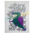 Handmade Gond Art Peacock Painting on Paper - Unframed