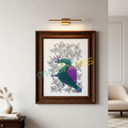 Handmade Gond Art Peacock Painting on Paper - Unframed