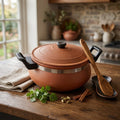 Pokhran Terracotta Cooking Casserole with Ergonomic Handles