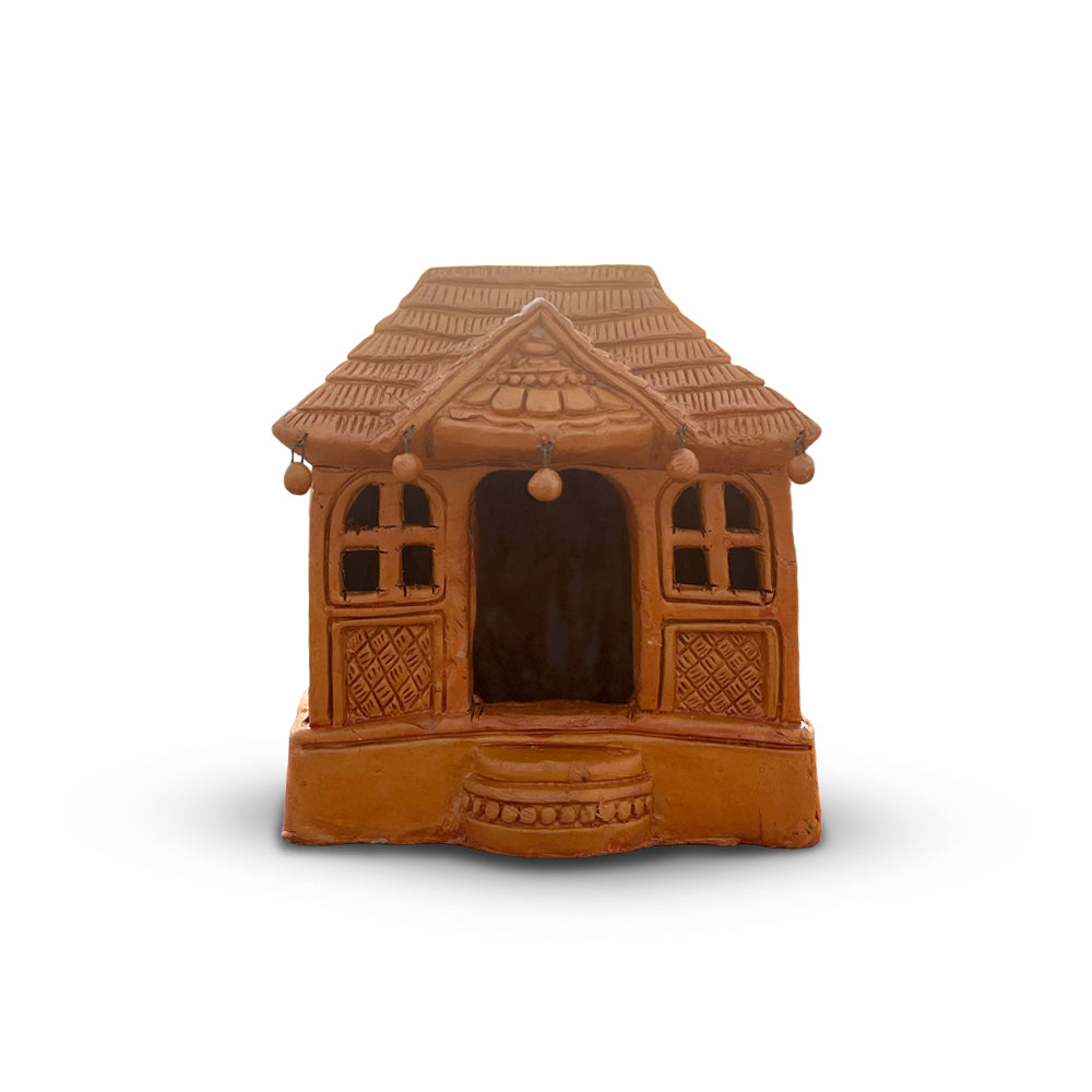Pokhran Hand-Carved Terracotta Miniature Hut Decor