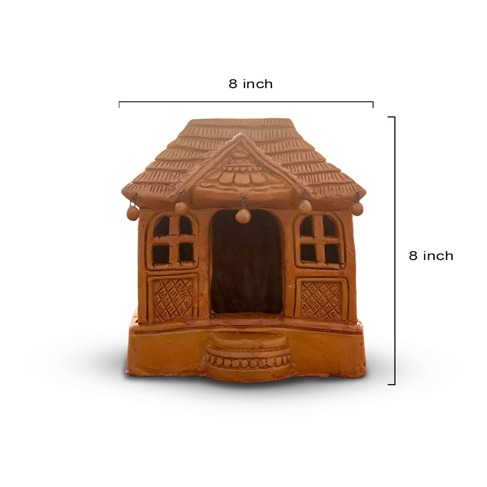 Pokhran Hand-Carved Terracotta Miniature Hut Decor