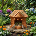 Pokhran Artisanal Terracotta Garden Bird Feeder Hut