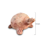 Pokhran Hand-Carved Terracotta Tortoise Decor Accent